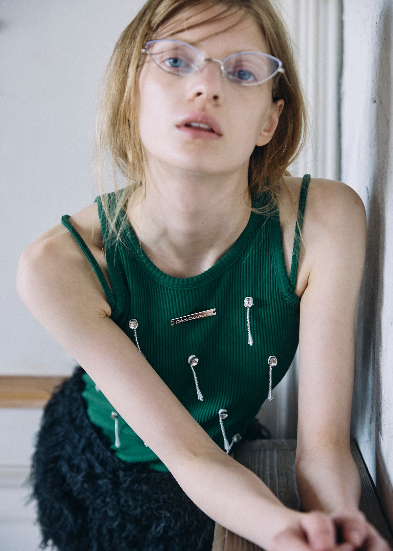 Bijou Double Strap Rib Tank (with Pads)