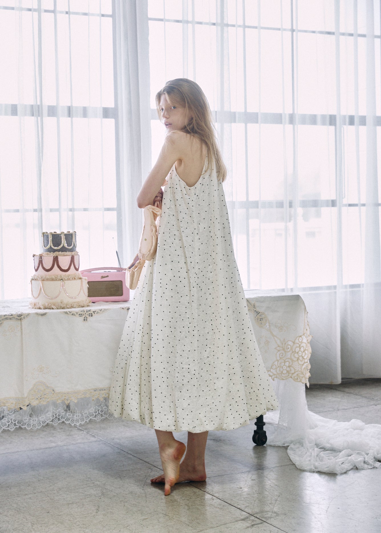 Dot Balloon Dress