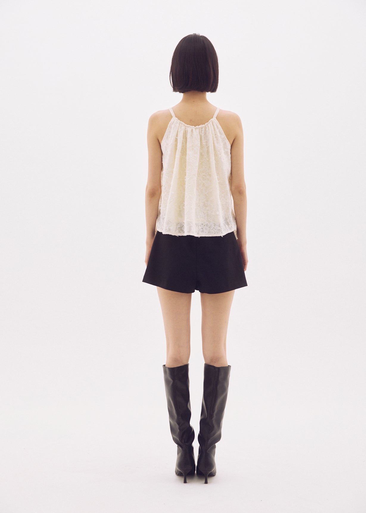 Spangle Lace Ruffle Top