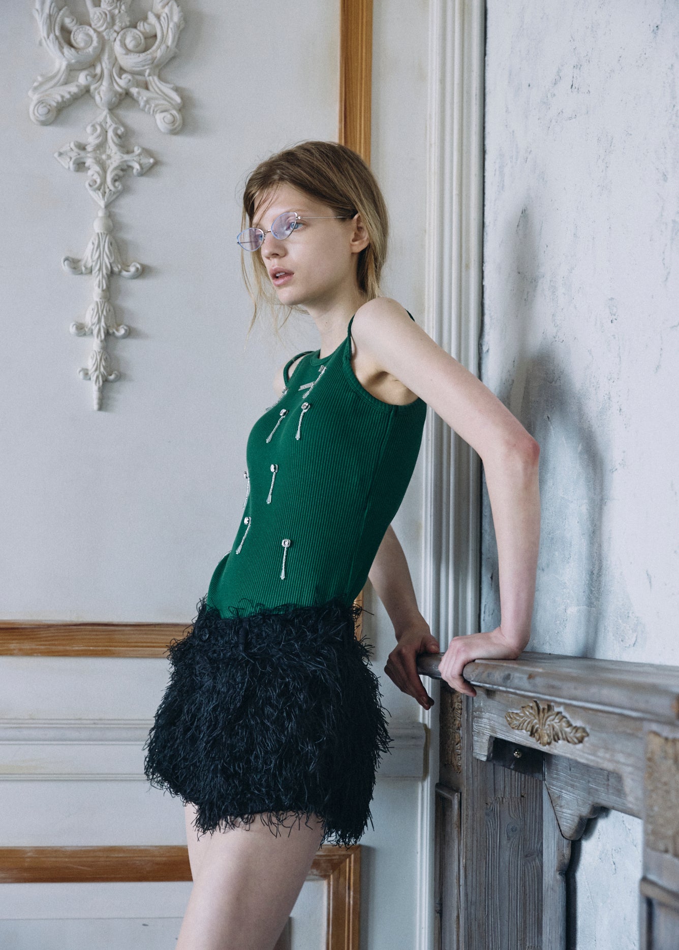 Bijou Double Strap Rib Tank (with Pads)