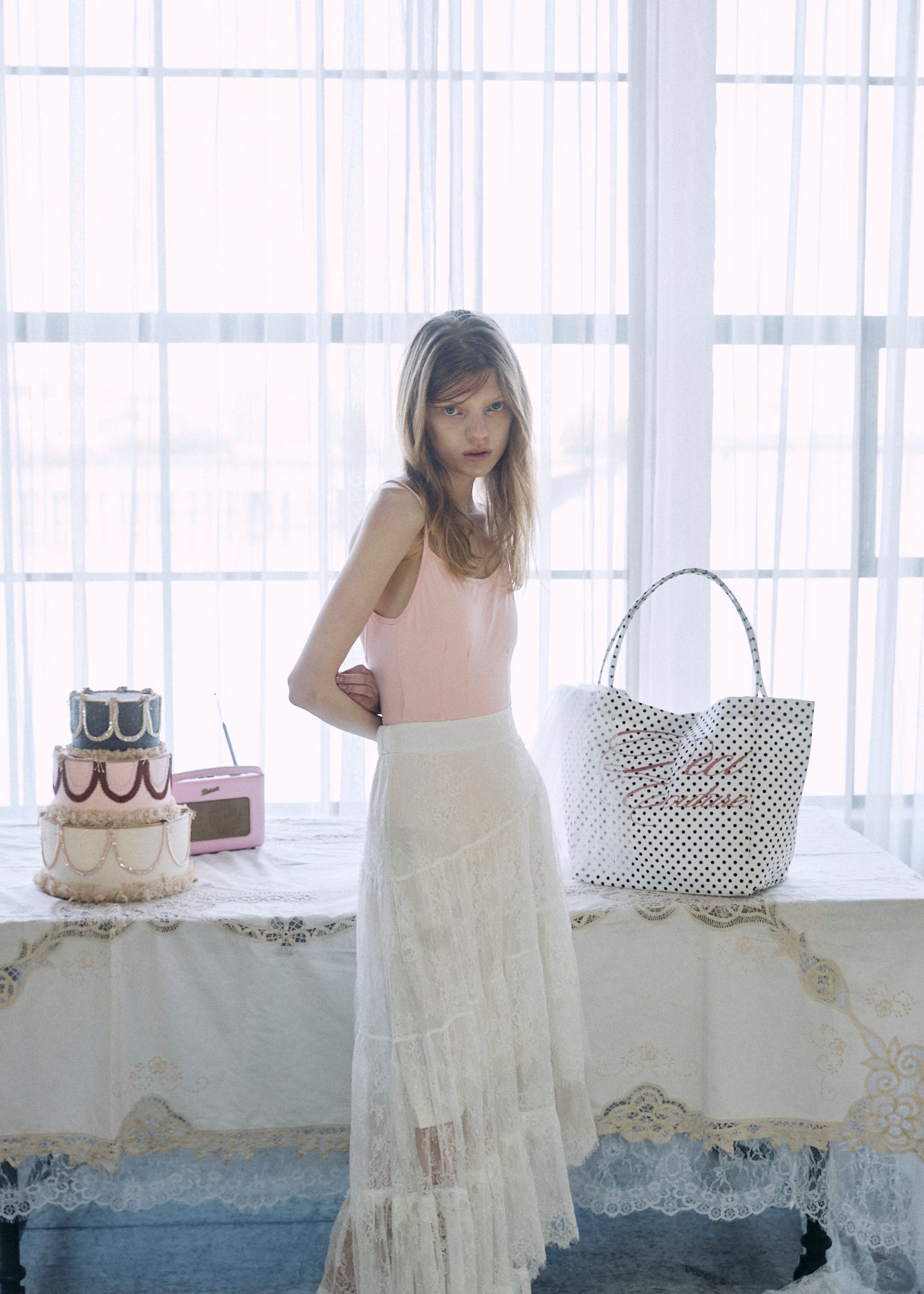 Asymmetric Lace Skirt