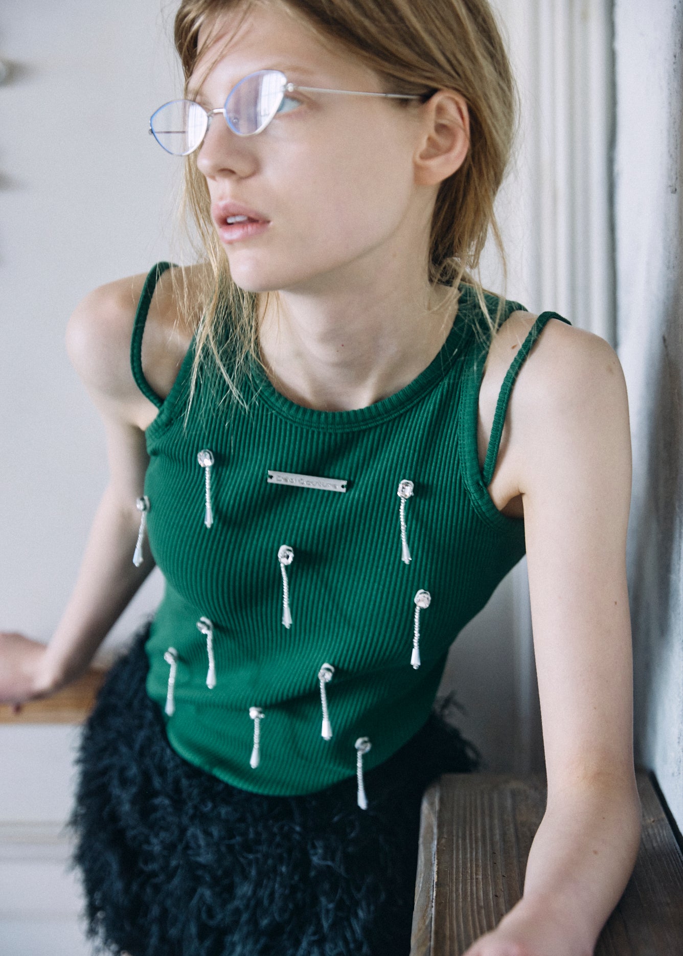 Bijou Double Strap Rib Tank (with Pads)