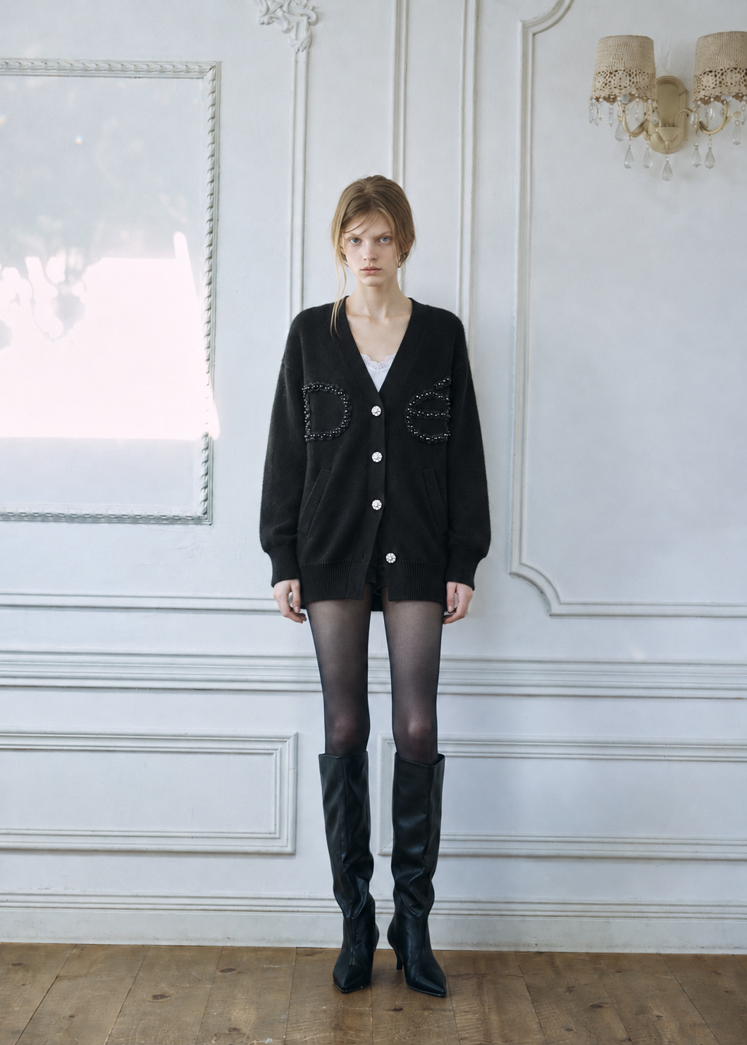 【予約商品】Dé Bijou Logo Loose Cardigan