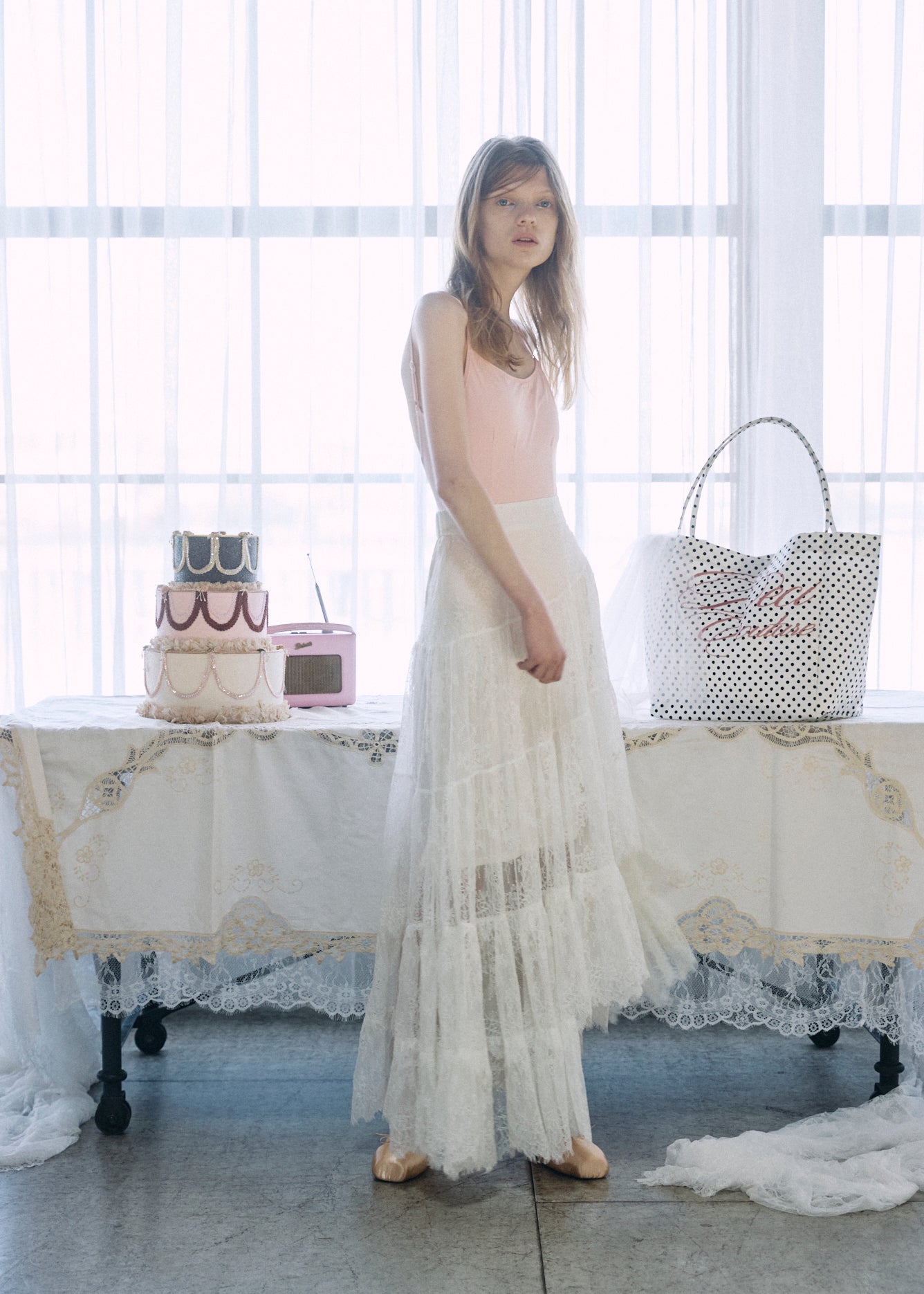 Asymmetric Lace Skirt