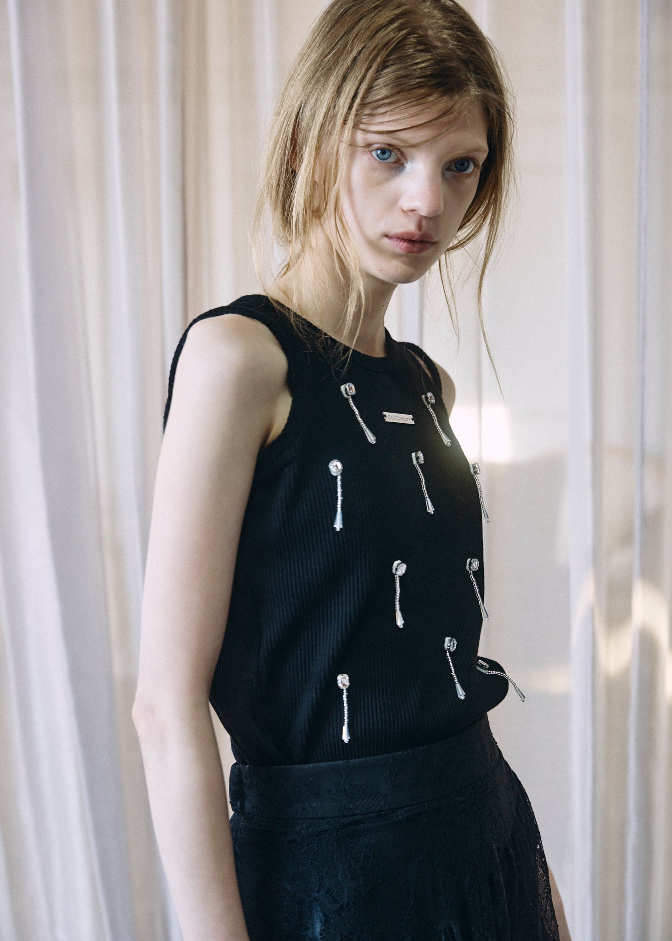 Bijou Double Strap Rib Tank (with Pads)
