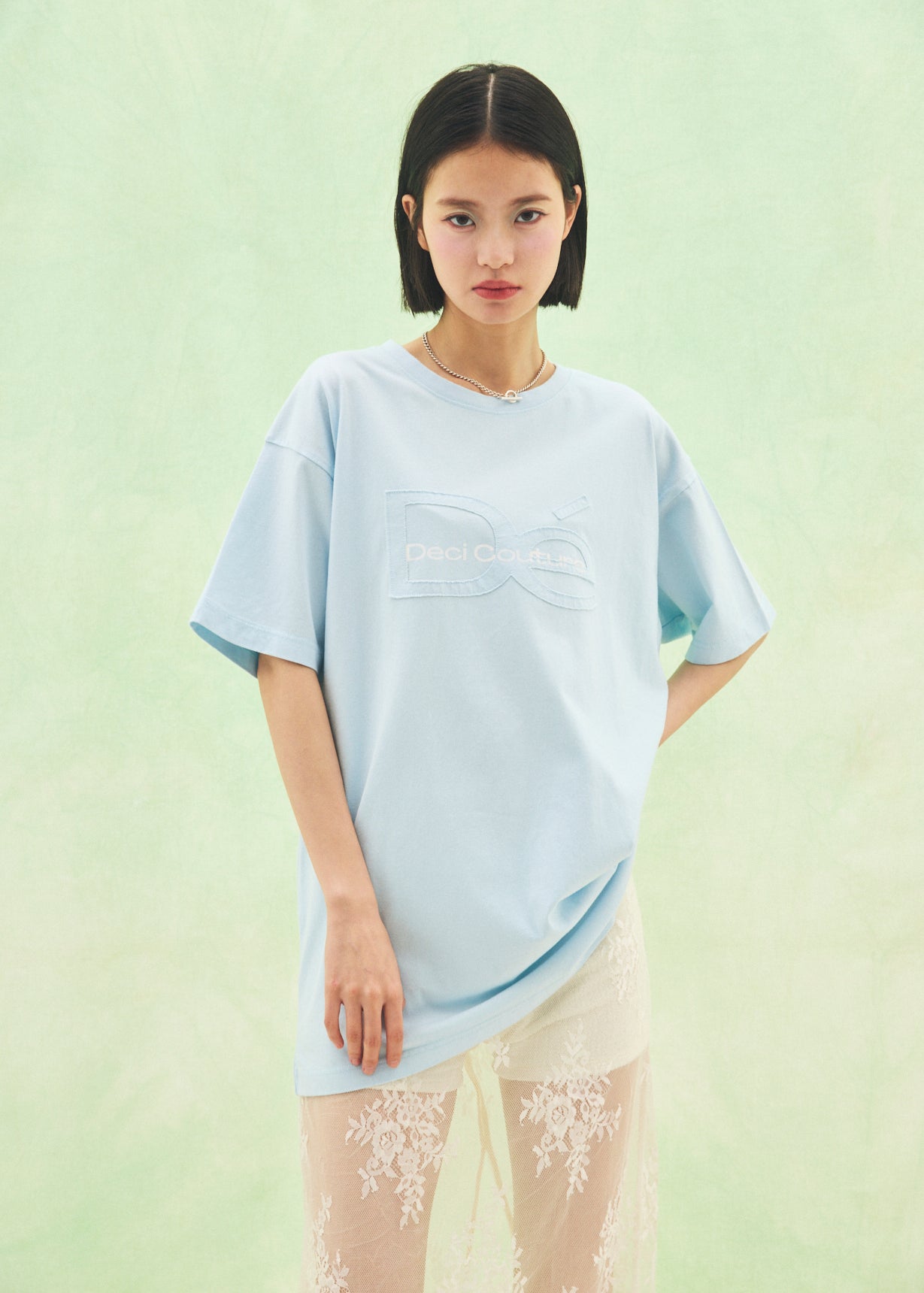 【Big】Cut-Out Logo T-Shirt