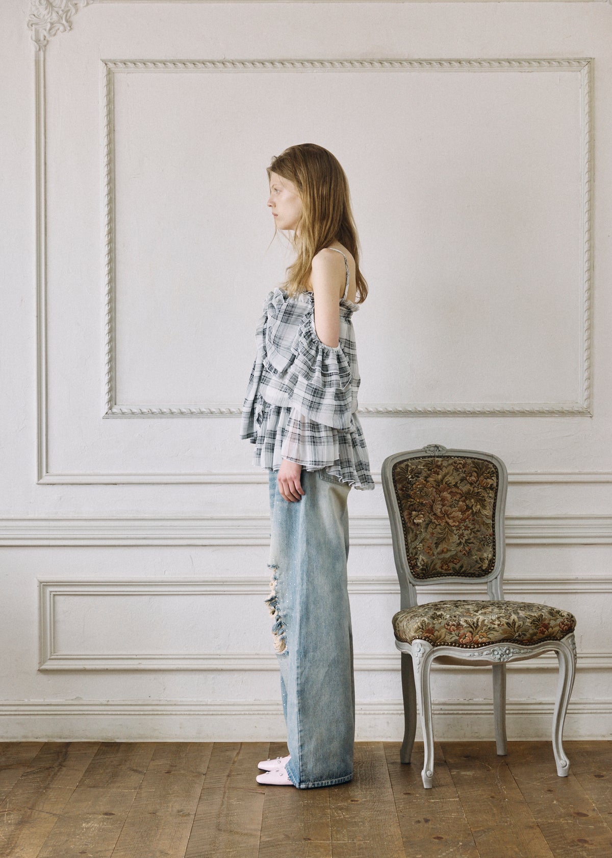 【予約商品】Bijou Damaged Denim