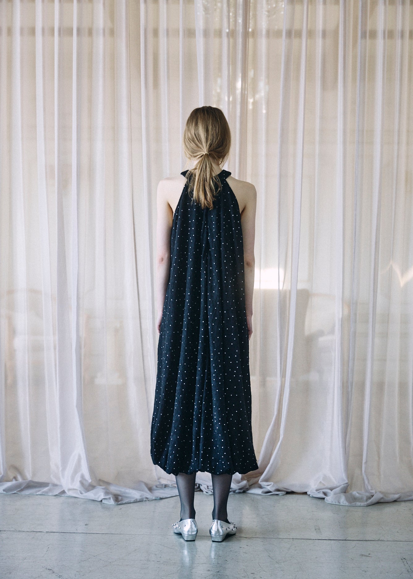 Dot Balloon Dress