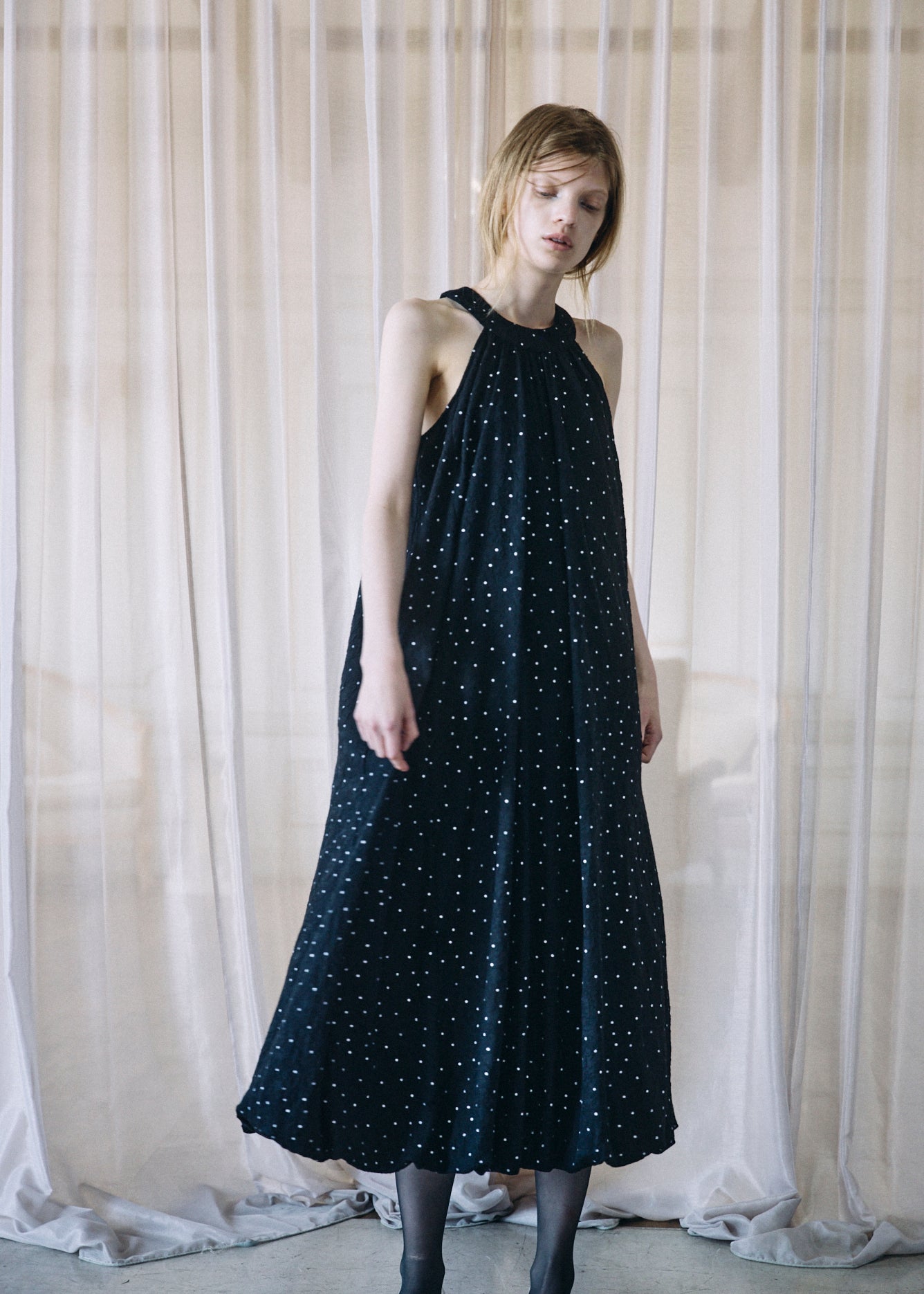 Dot Balloon Dress