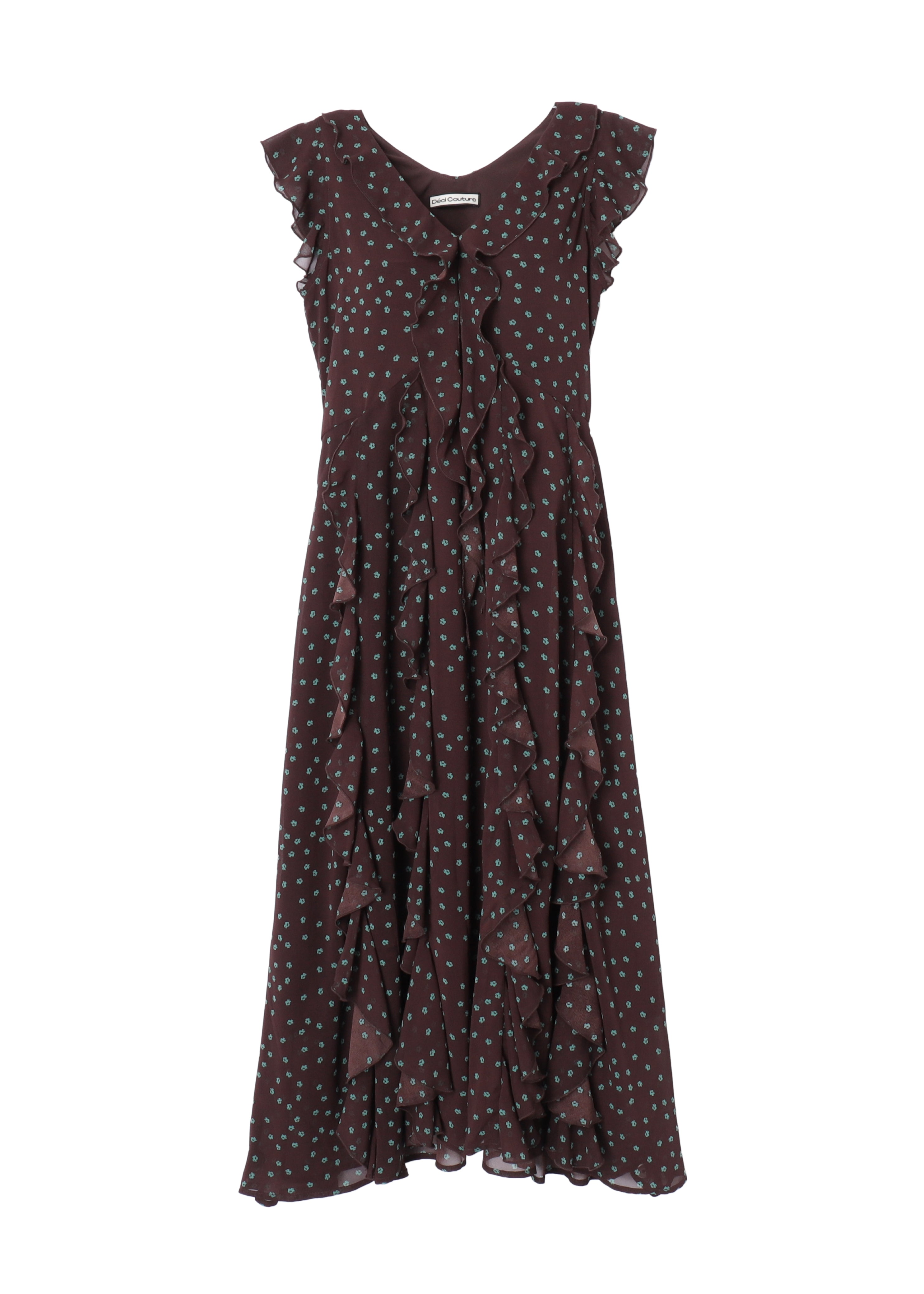 Déci Couture FLOWER RUFFLE DRESS デシクチュール Flower Ruffle Dress