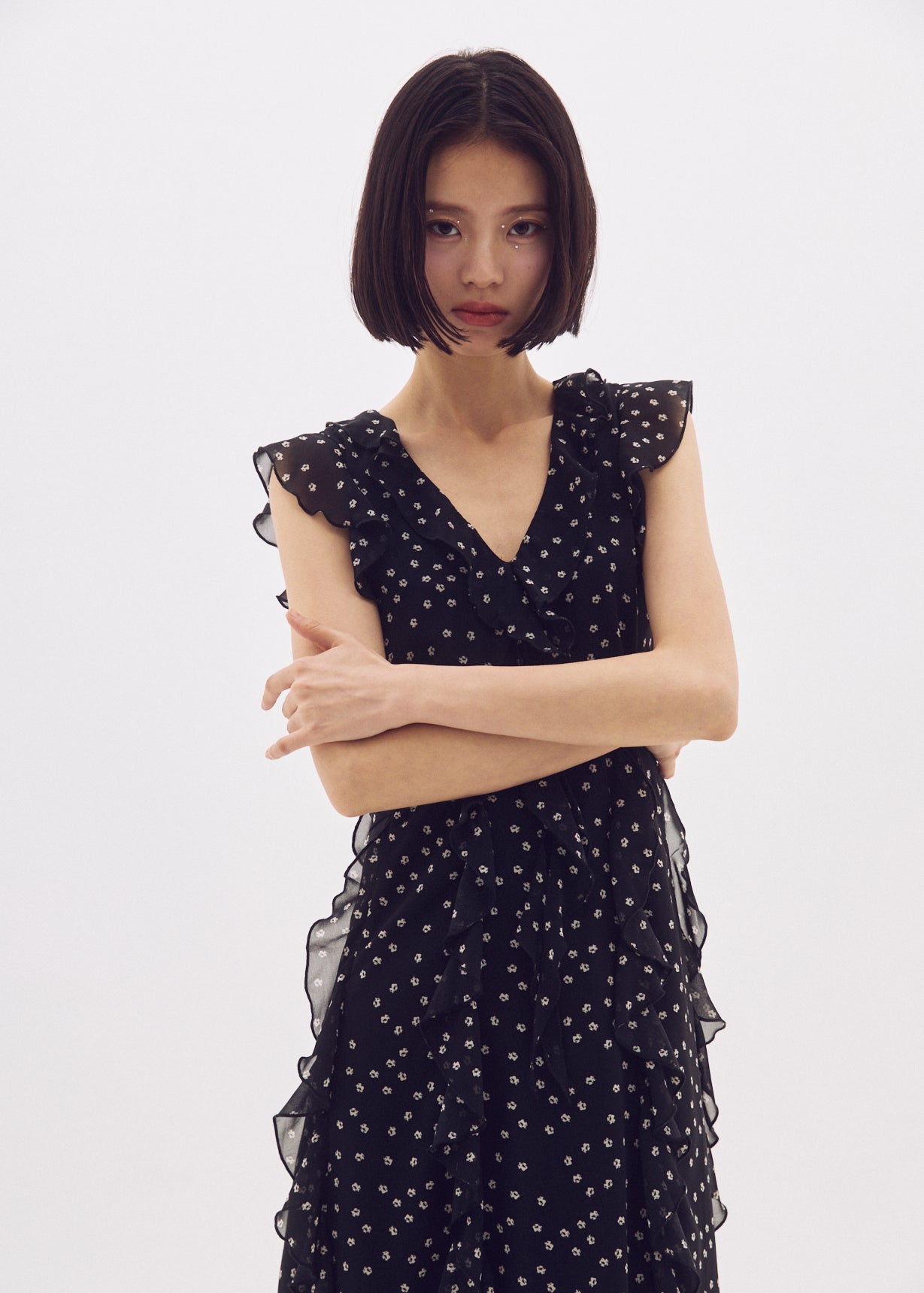 Flower Ruffle Dress