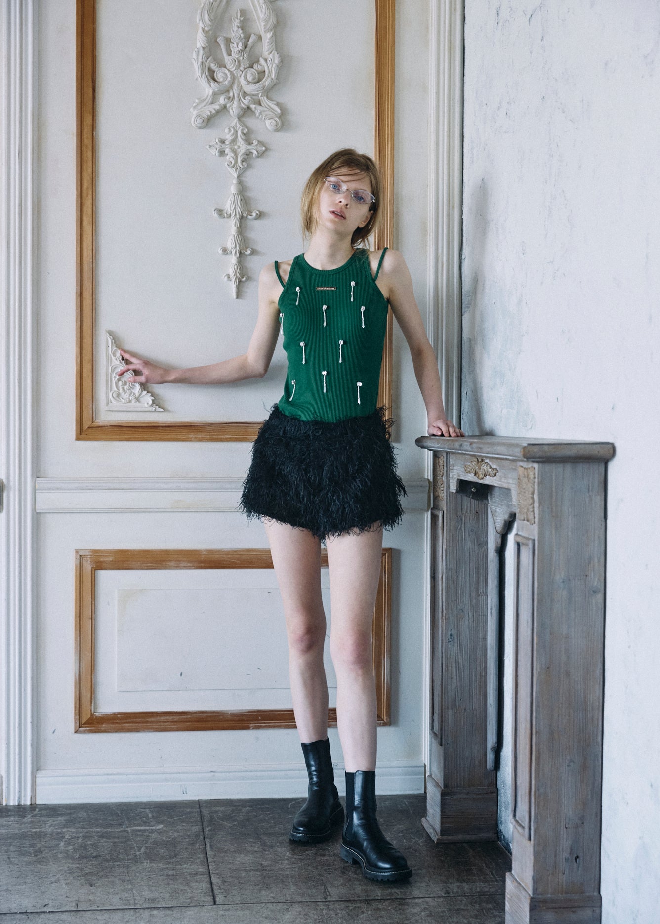 Bijou Double Strap Rib Tank (with Pads)
