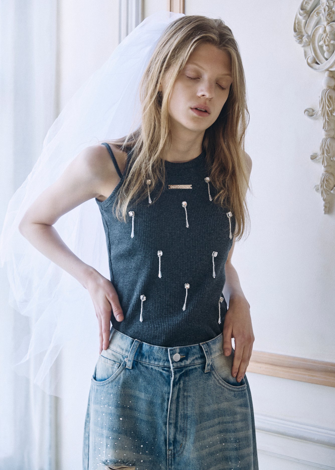 Bijou Double Strap Rib Tank (with Pads)