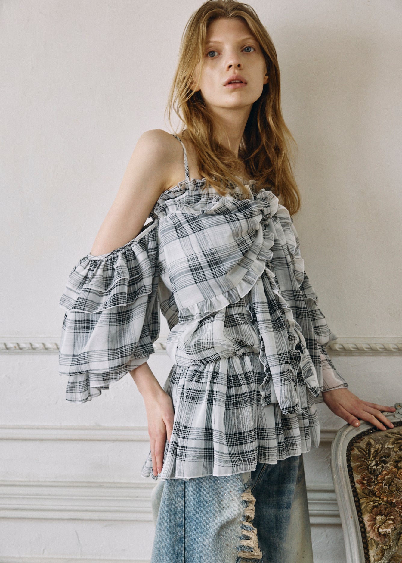 2Way Ribbon Tunic【CHECK】