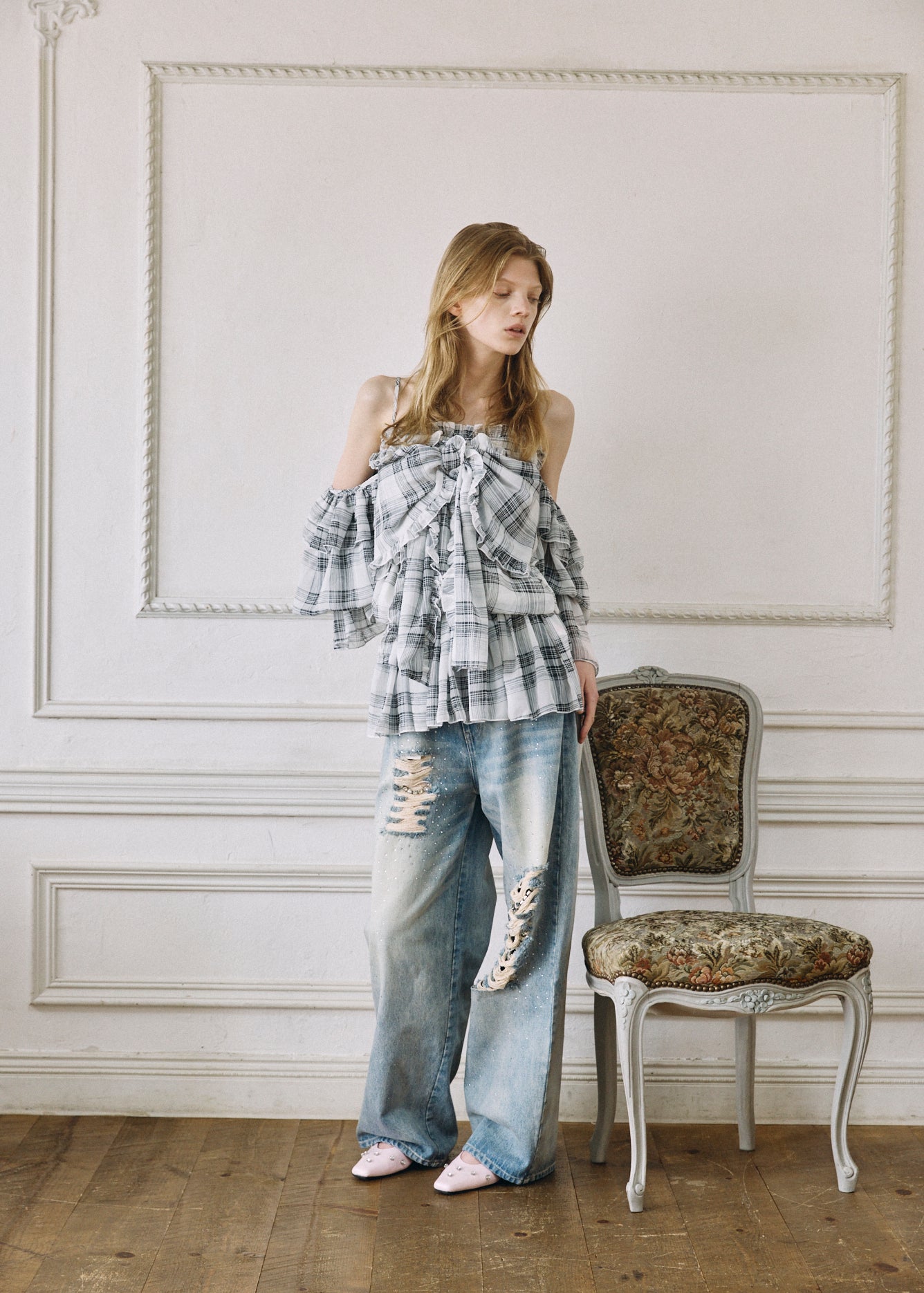 2Way Ribbon Tunic【CHECK】