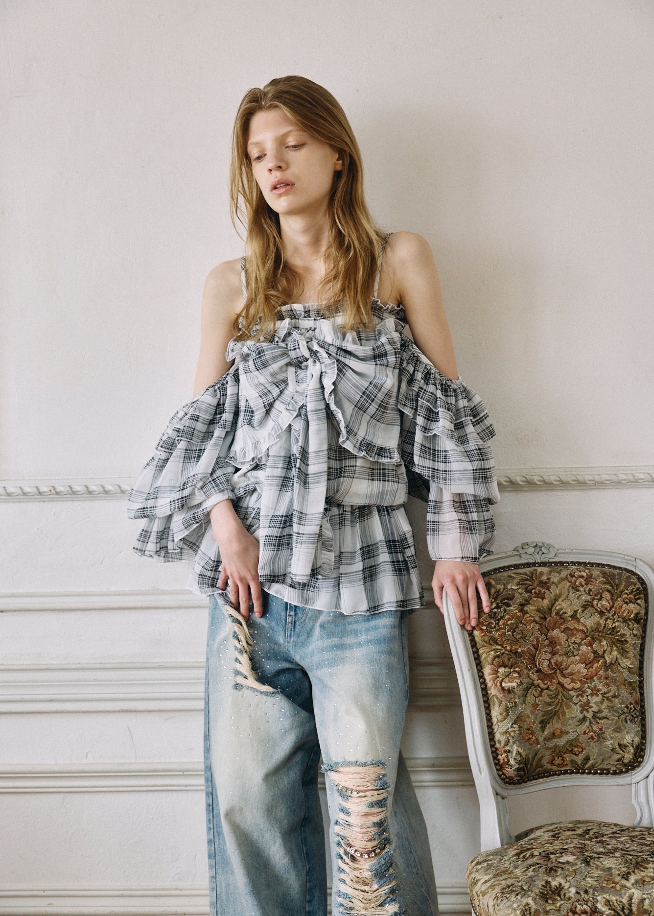 2Way Ribbon Tunic【CHECK】
