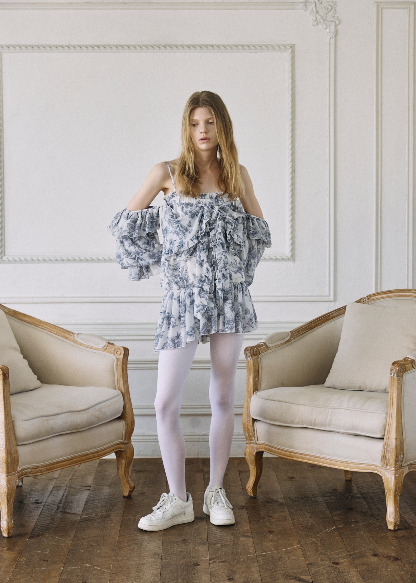 2Way Ribbon Tunic【FLOWER】