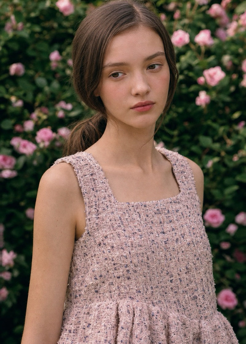 Fancy Tweed Frill Top【予約商品】