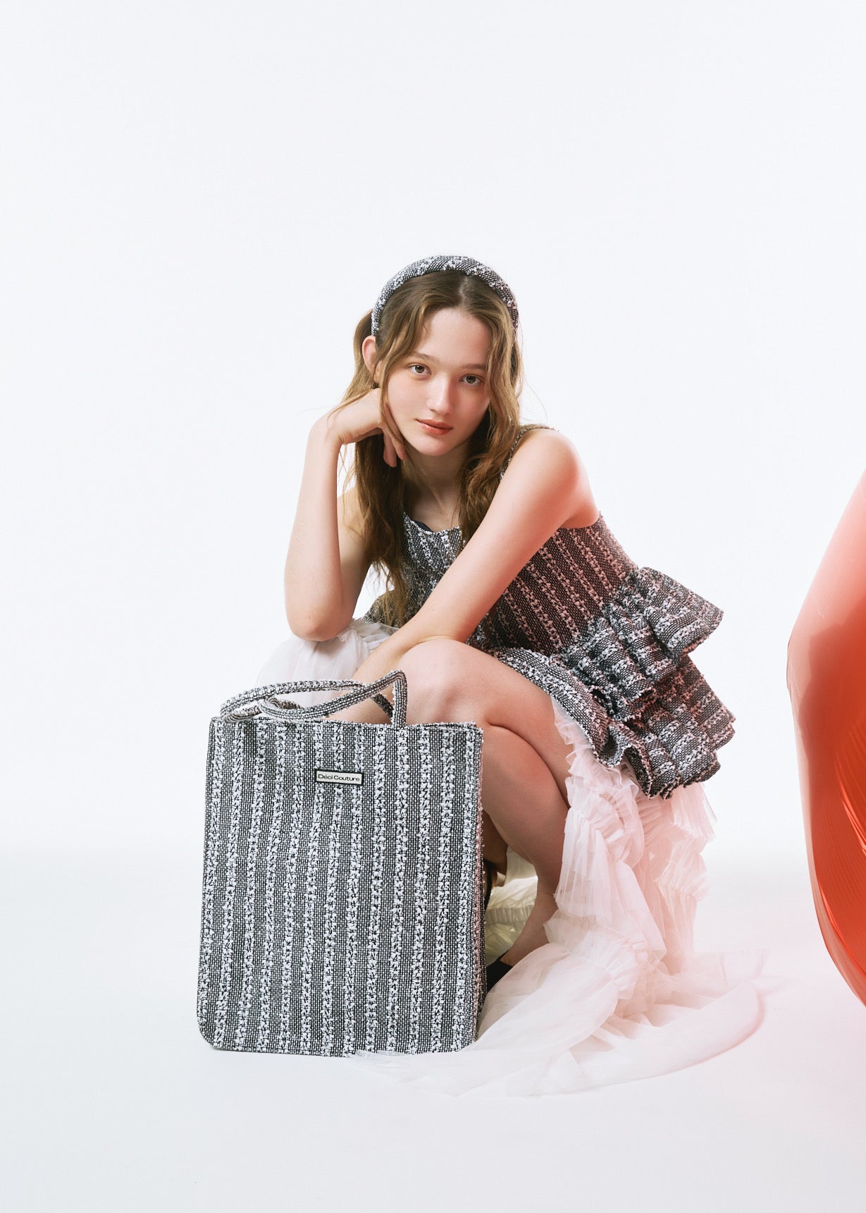 Fancy Tweed Tote Bag