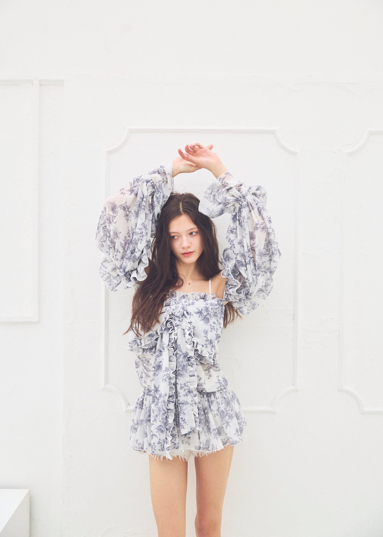 2Way Ribbon Tunic【FLOWER】