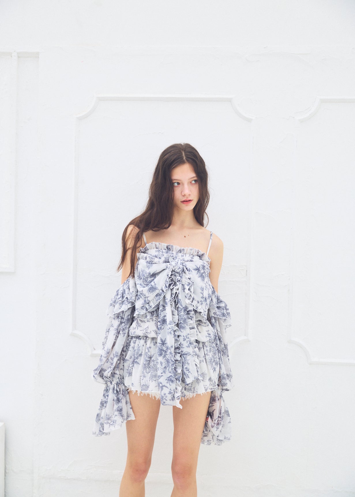 2Way Ribbon Tunic【FLOWER】