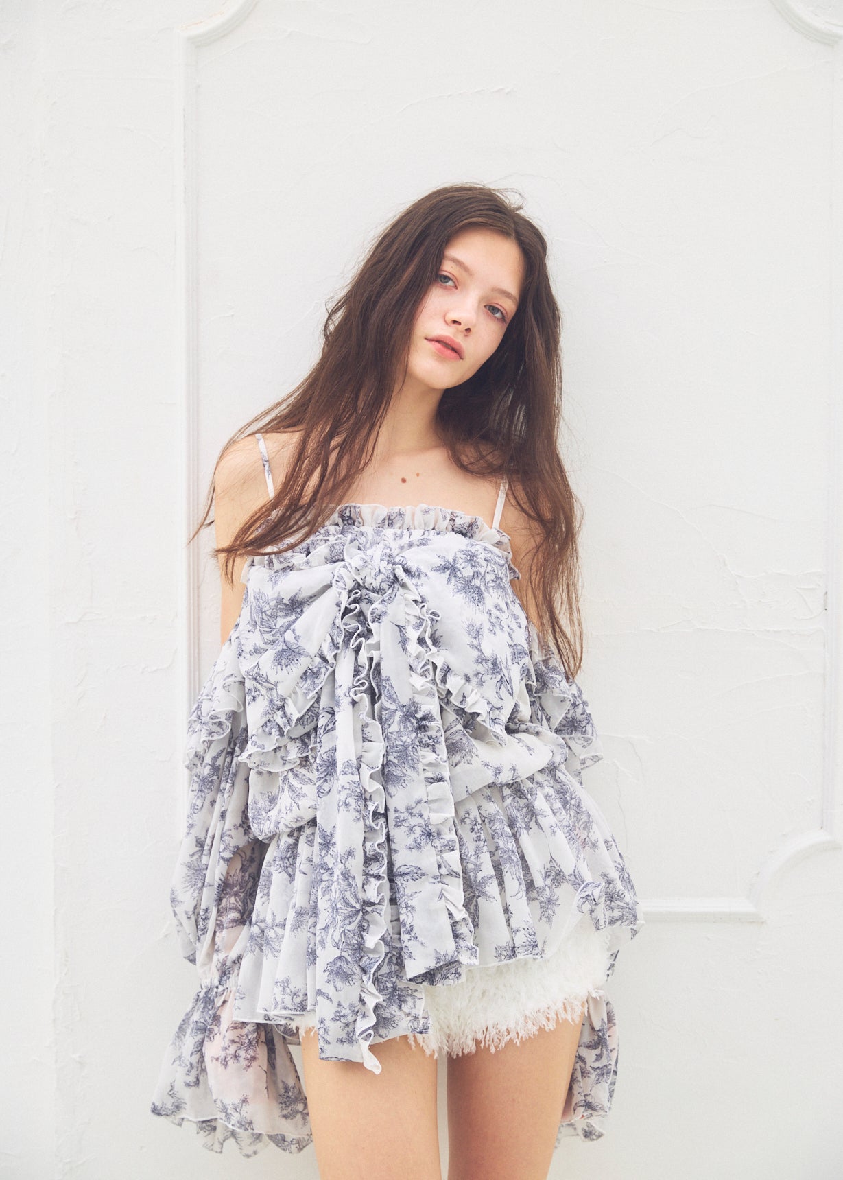 2Way Ribbon Tunic【FLOWER】