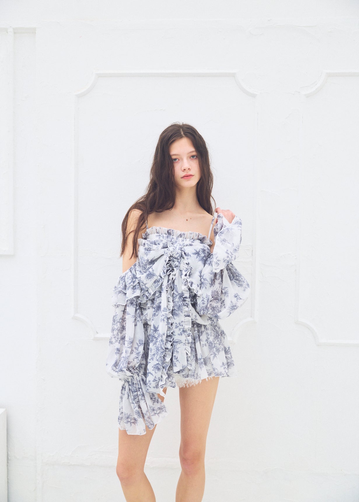 2Way Ribbon Tunic【FLOWER】