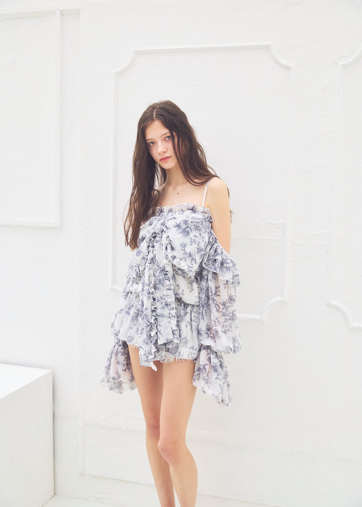 2Way Ribbon Tunic【FLOWER】