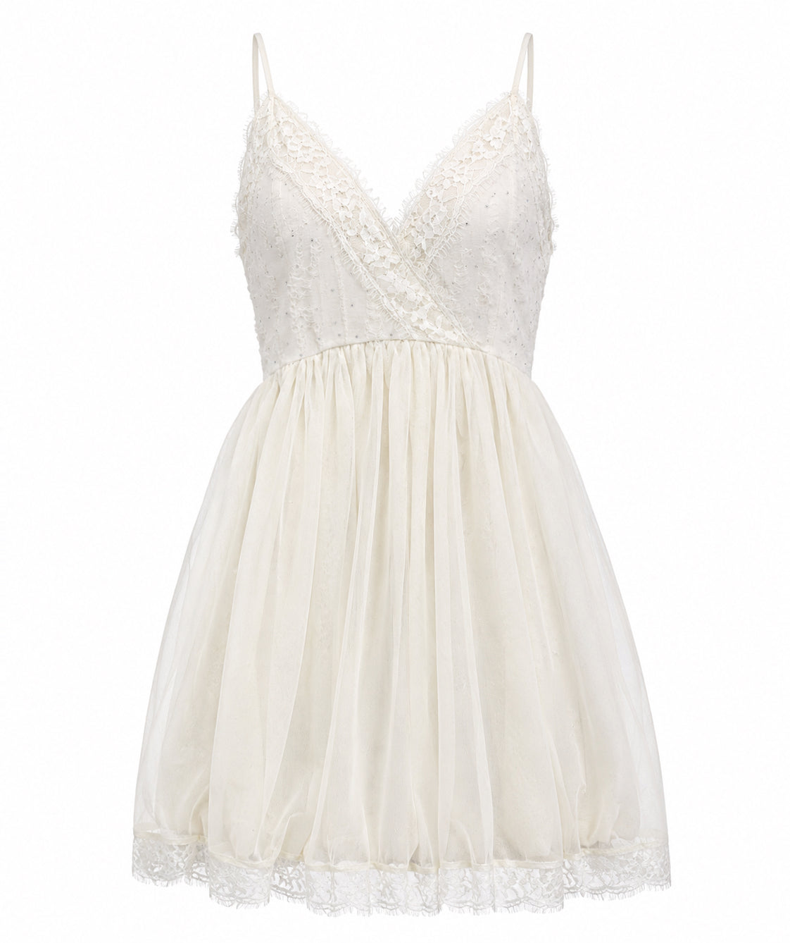Stone Damage Balloon Dress