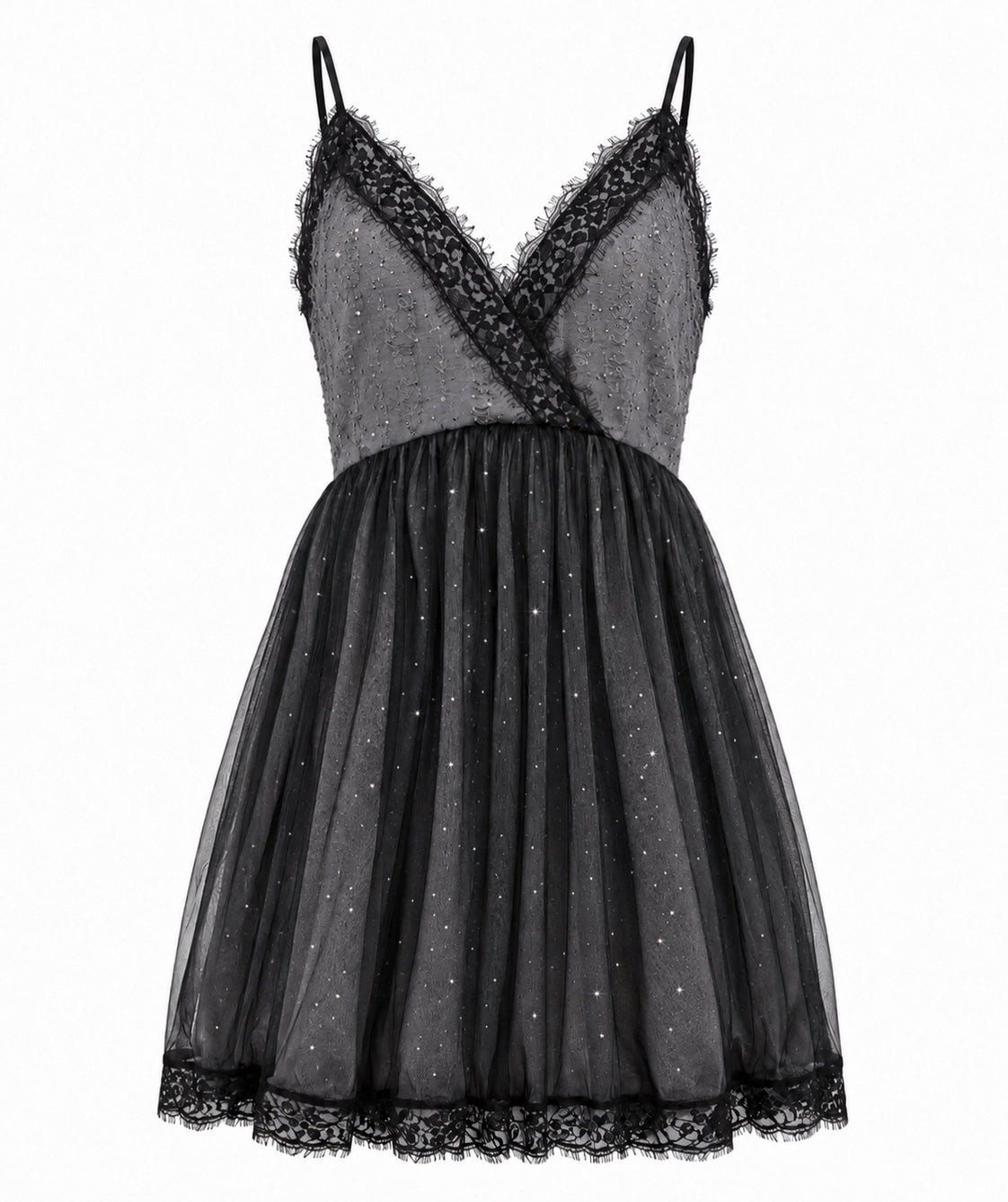 Stone Damage Balloon Dress