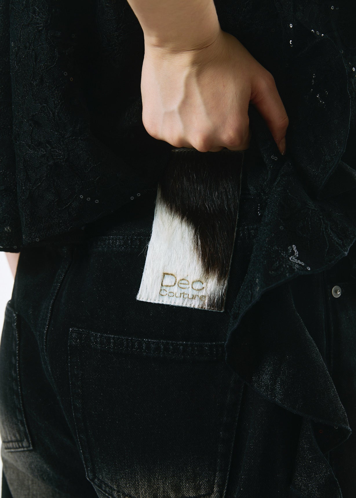 Side-Tuck Wide Denim