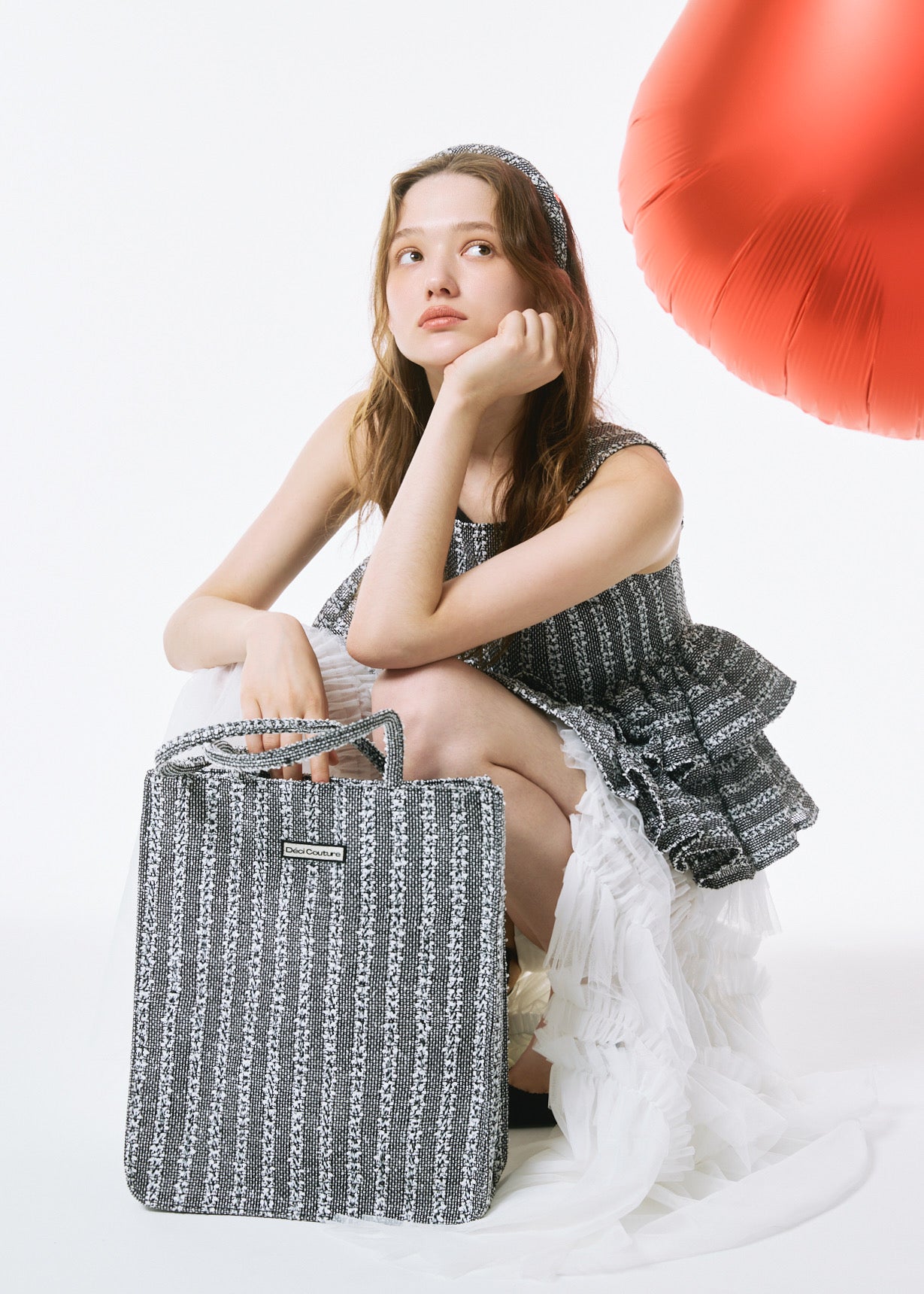 Fancy Tweed Tote Bag