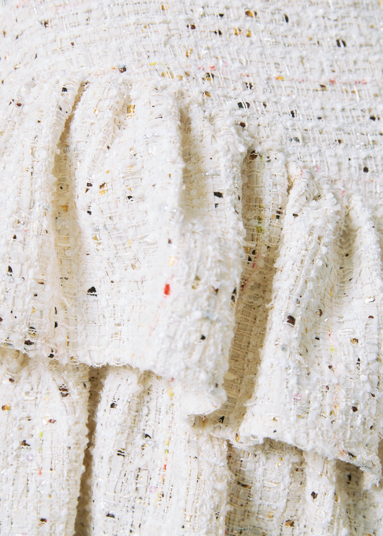 Fancy Tweed Frill Top