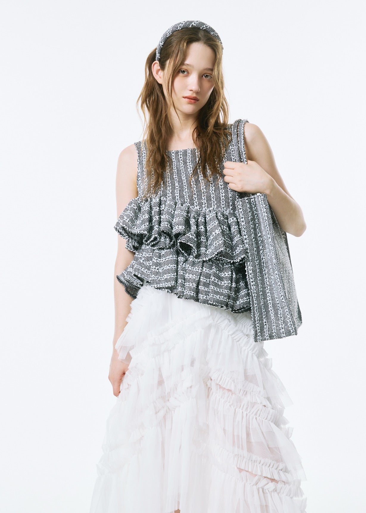 Fancy Tweed Tote Bag