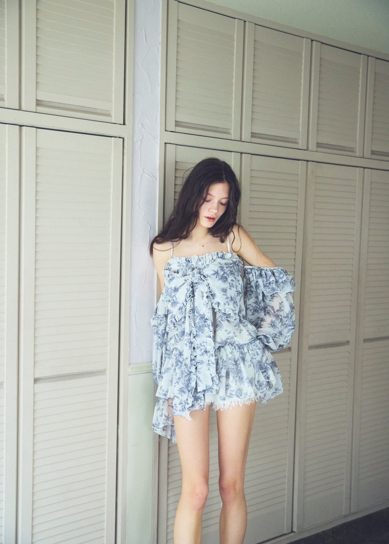 2Way Ribbon Tunic【FLOWER】