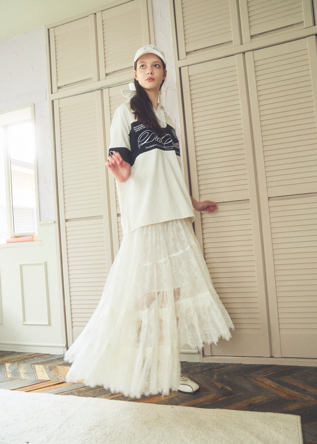Asymmetric Lace Skirt