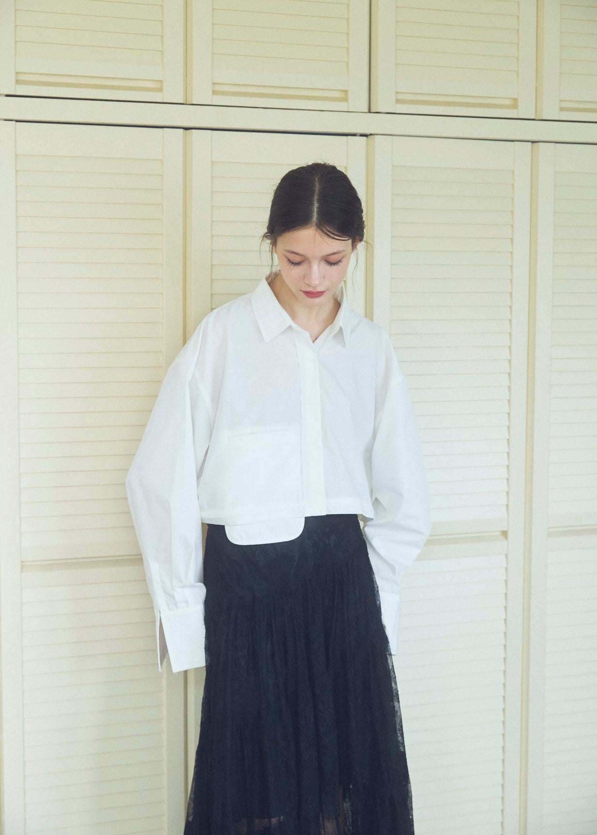 Asymmetric Lace Skirt