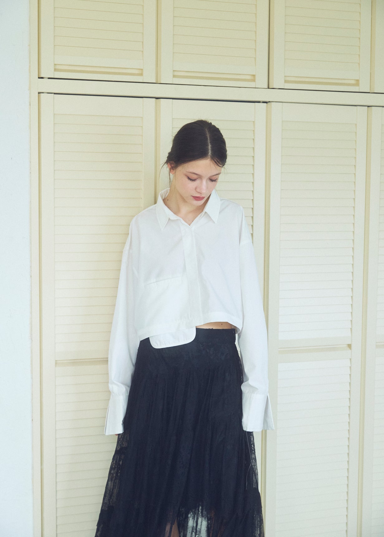 Asymmetric Lace Skirt