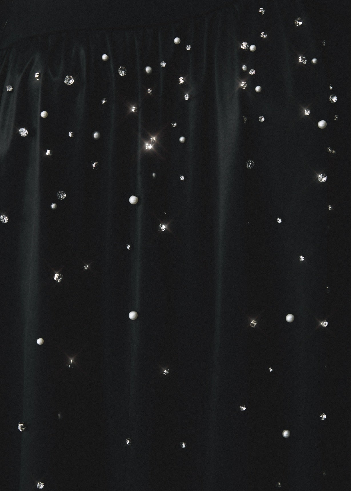 【Couture】 One-Shoulder Bijou Dress