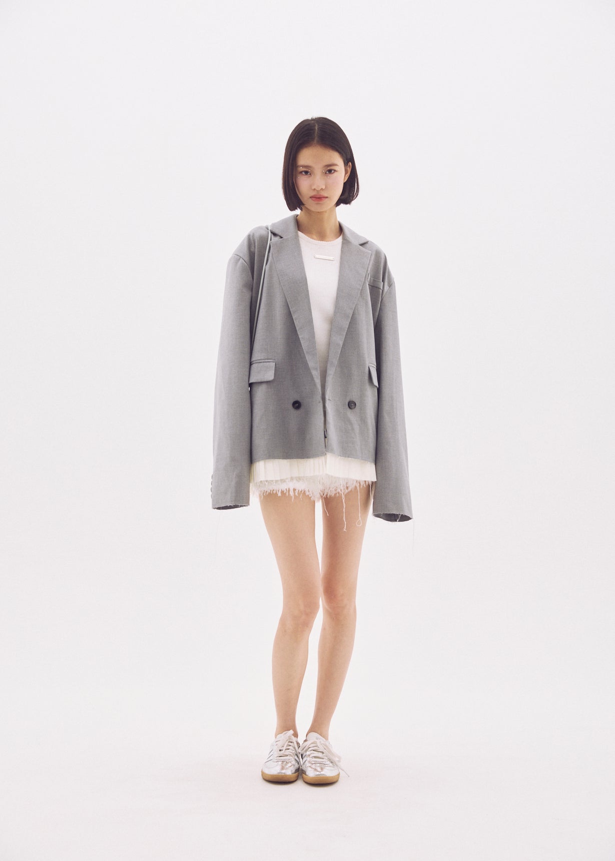 Pleated Oversized Jacket