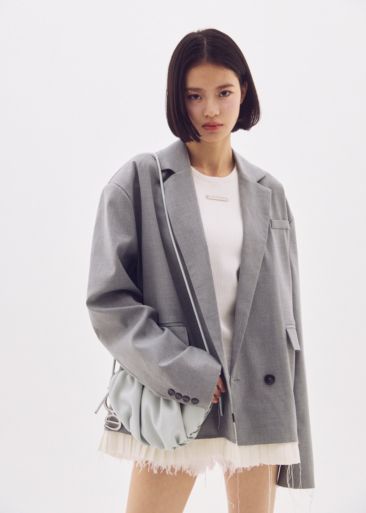 Pleated Oversized Jacket