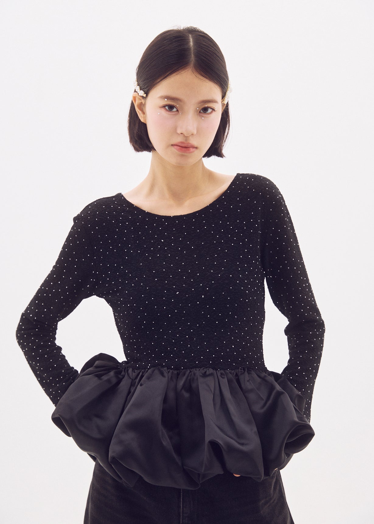 Deci coutureフリルトップス　カチューシャ付き TOPS