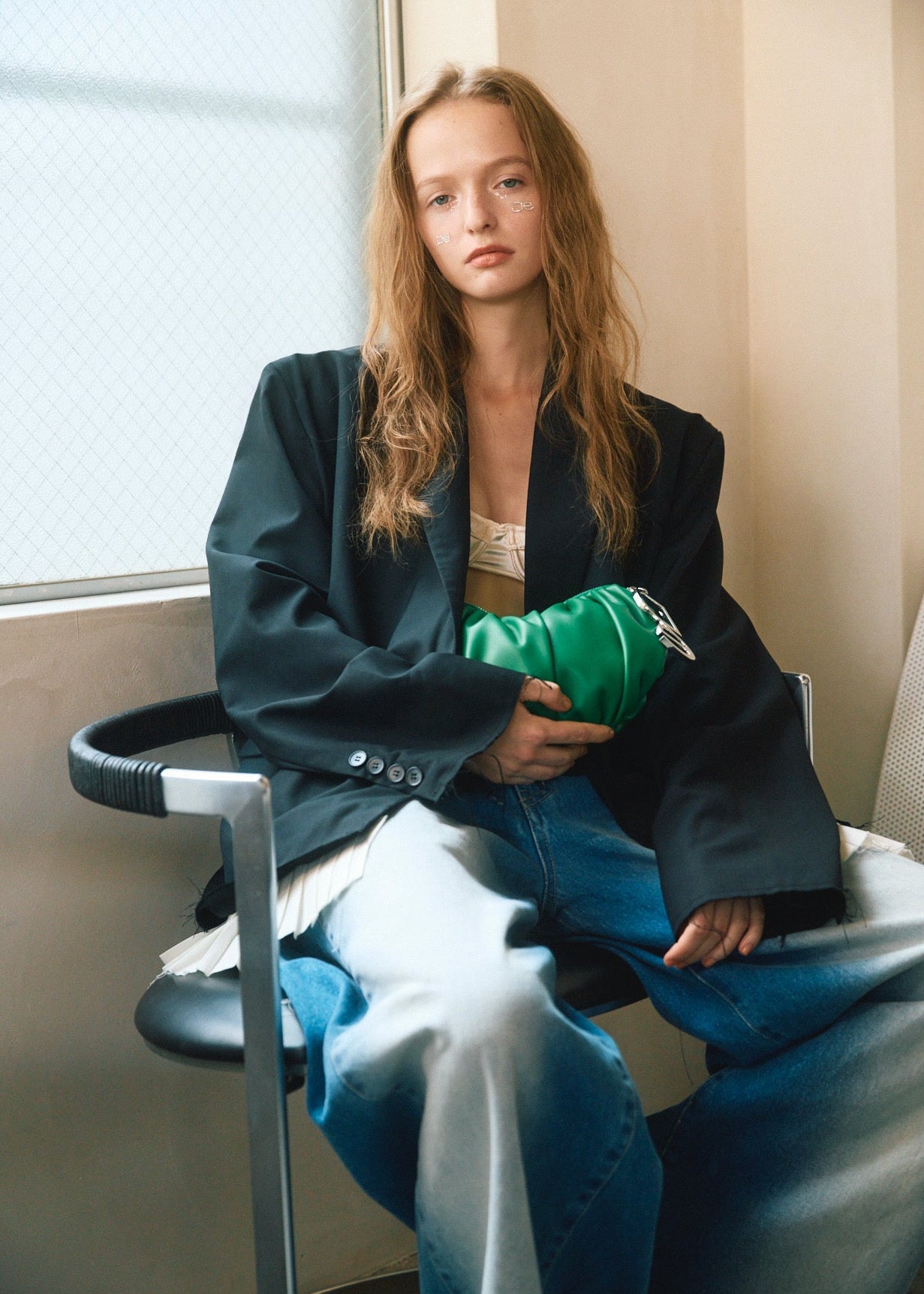 Pleated Oversized Jacket