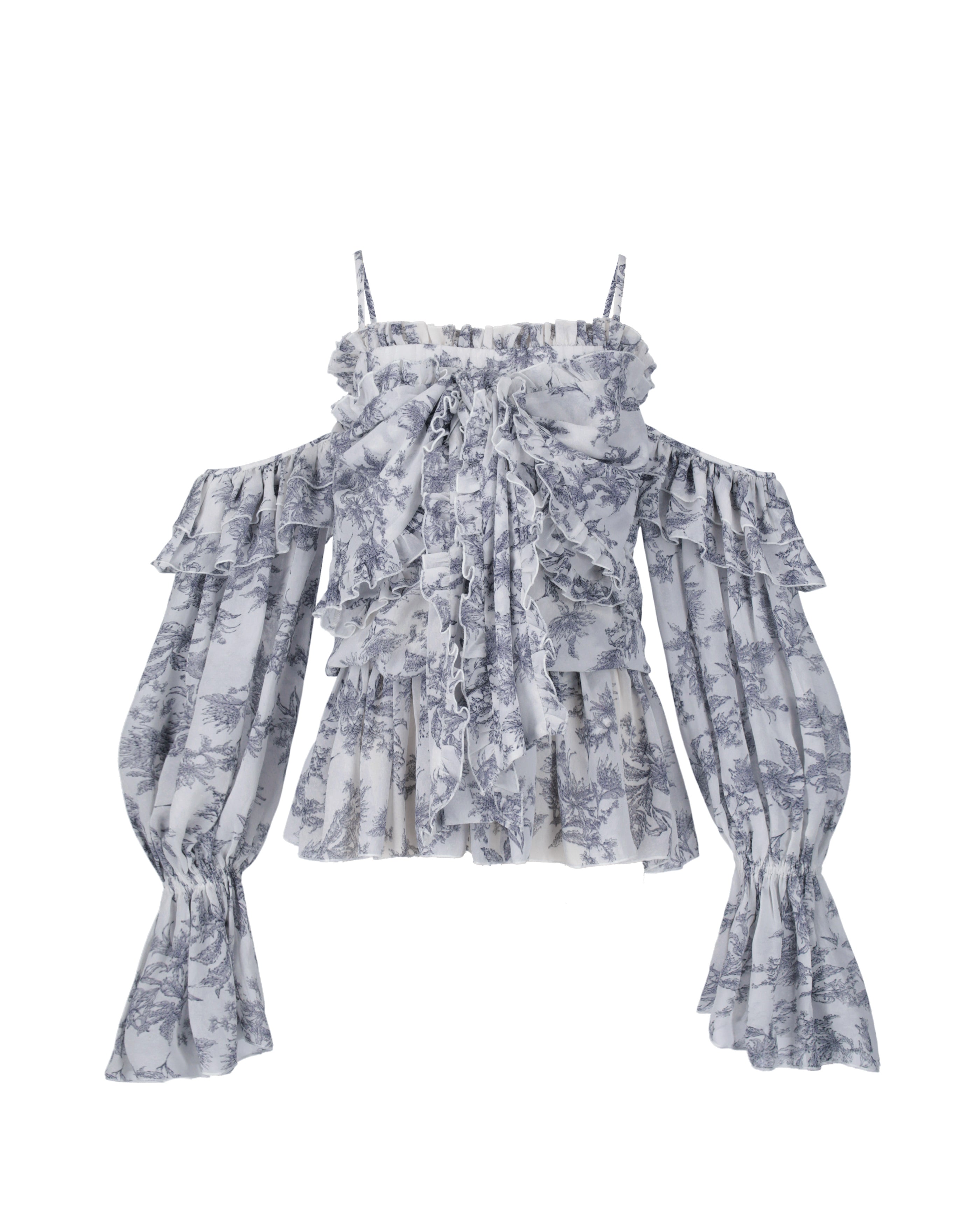 2Way Ribbon Tunic【FLOWER】
