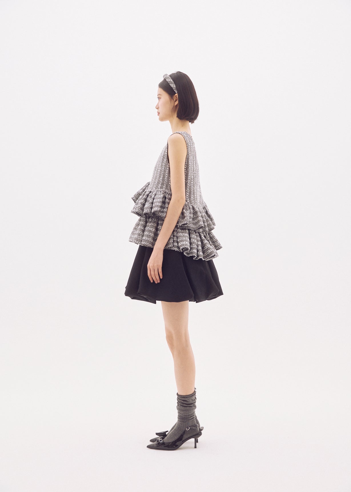 Fancy Tweed Frill Top【予約商品】