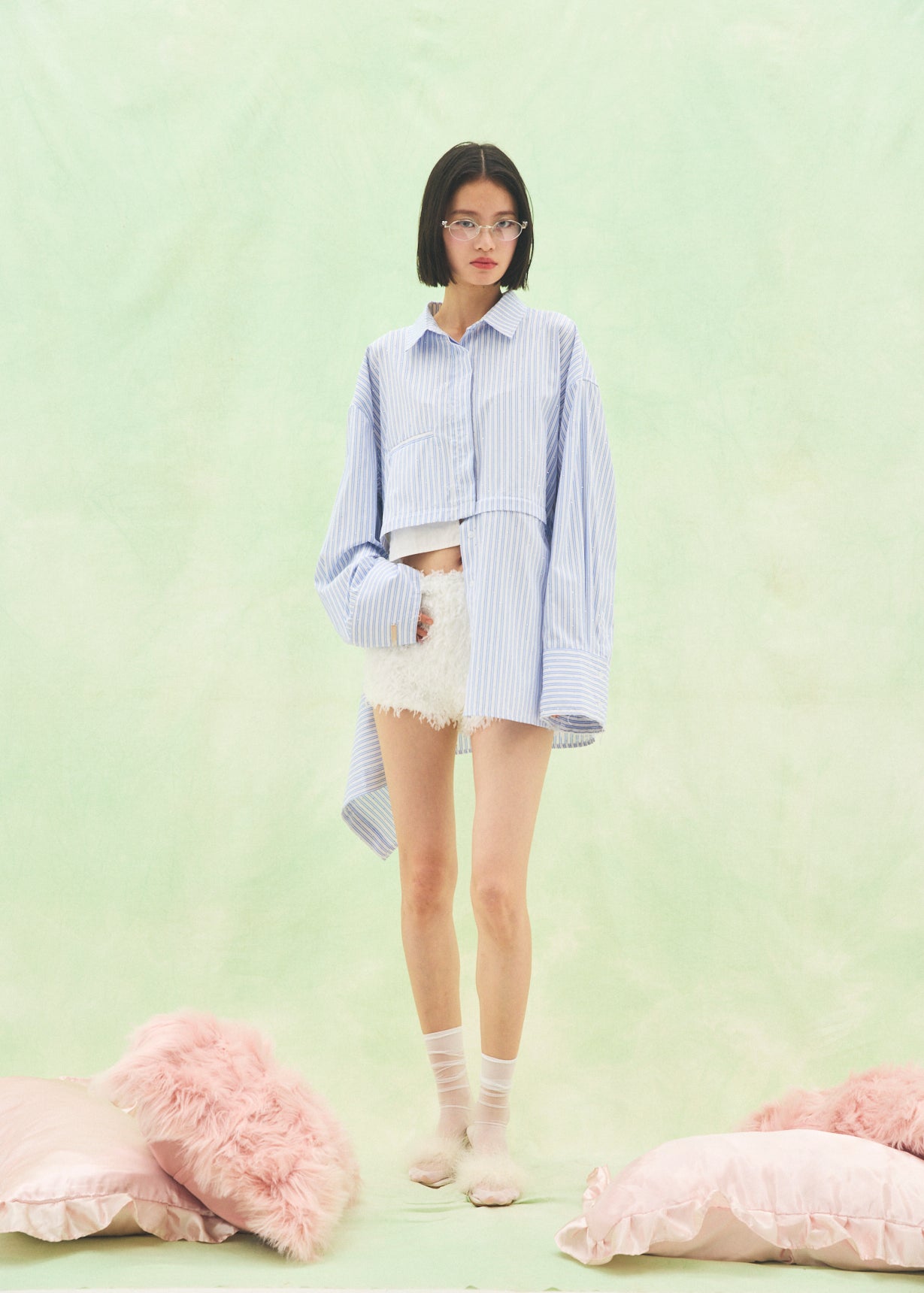 Damage 2Way Oversized Shirt