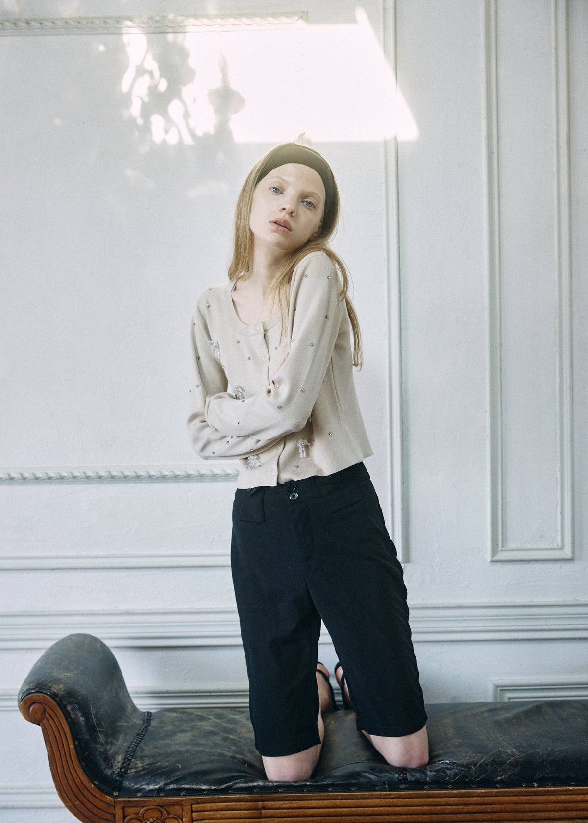 【予約商品】Beaded Bijou Knit Cardigan