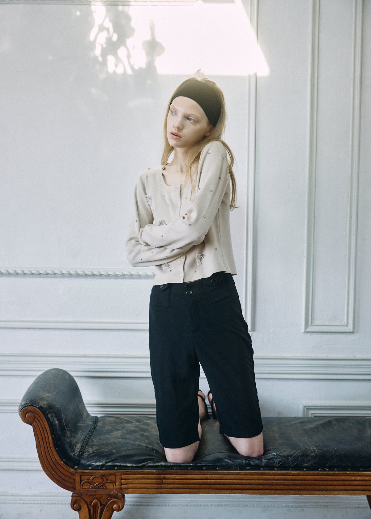 【予約商品】Beaded Bijou Knit Cardigan