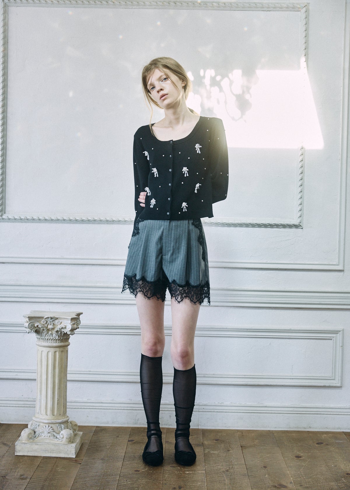 【予約商品】Beaded Bijou Knit Cardigan
