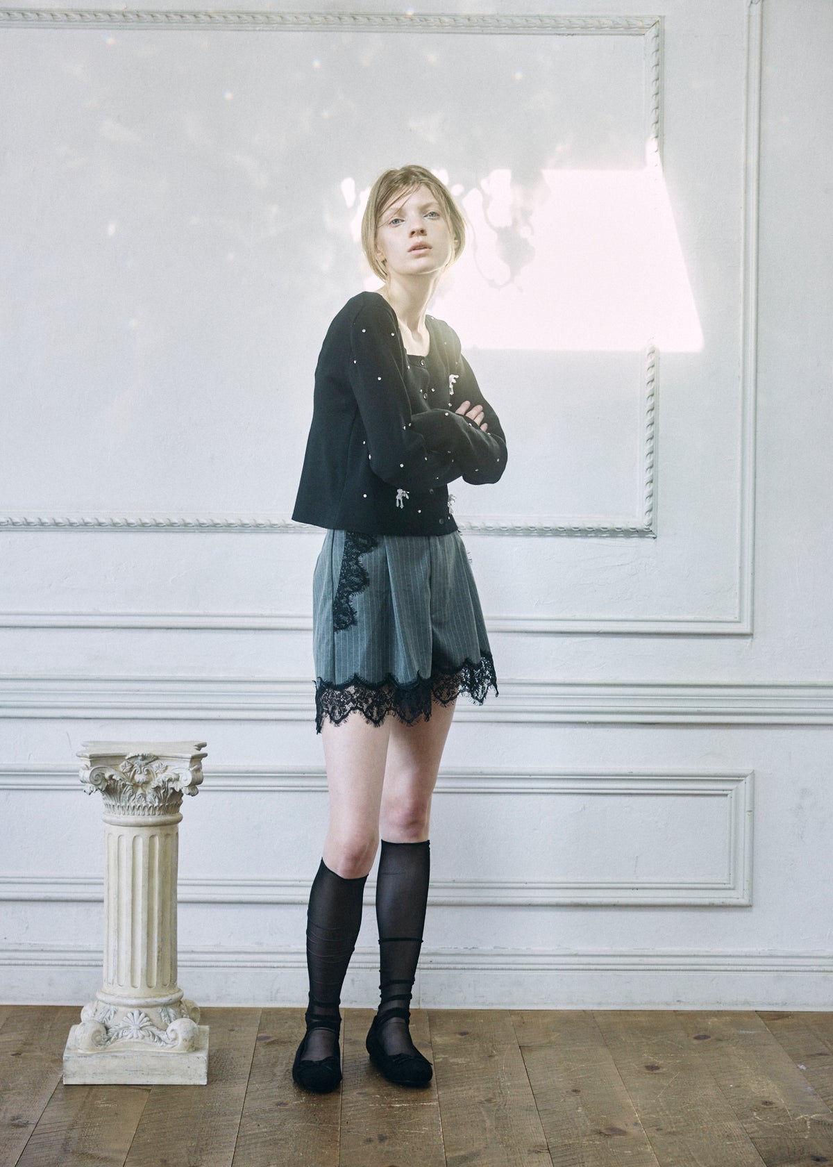 【予約商品】Beaded Bijou Knit Cardigan